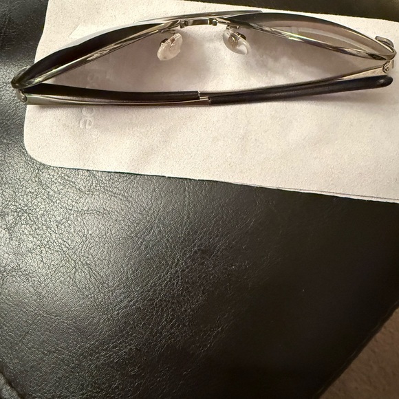 New Authentic Chanel Black gray Pilot Sunglasses $600 4189 T-Q - Picture 7 of 14